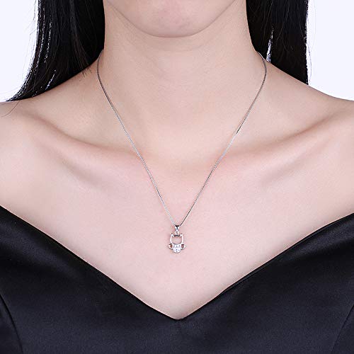 Collier de Zircon pour dames simples bijou chaton mignon non allergique