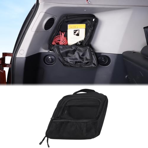 Aunginsy Rear Trunk Left Side Window Storage Bag Compatible with Toyota FJ Cruiser 2007-2021+, Car Trunk Organizer Storage Box Multiple Pocket Oxford Cloth Space Saving Expansion Interior Accessories