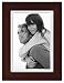 Malden International Designs Linear Classic Wood Picture Frame, 5x7, Espresso