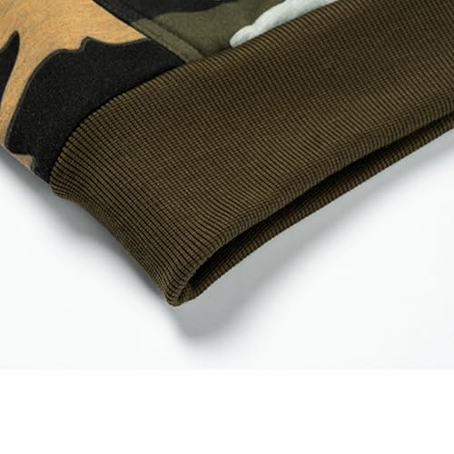 Camo Hoodie Men Fleece Sweatshirts Hooded Classic Casual Camouflage Tactical Pullover Hoodies with Kangaroo Pocket4