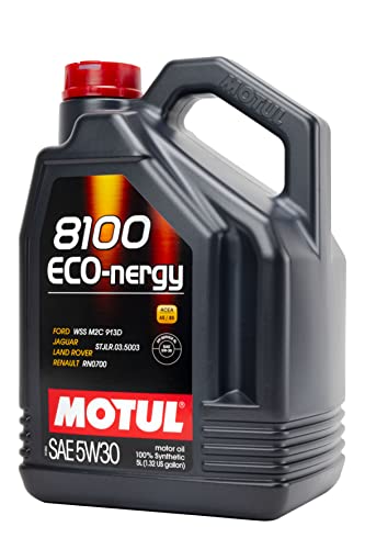 Motul Mtl102898 007229 8100 Eco-Nergy 5W-30 100 Percent Synthetic Fuel Economy Gasoline And Diesel Lubricant - 5 Liter #TOP3