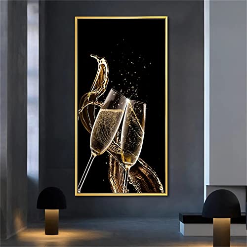 Enfant Point De Croix Strass cadeau idéal grand format motif verre de vin