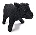 Onwomania Peluche Peluche Animale Pecora muflone ​​Nero in Piedi 20 cm