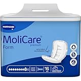 Molicare Premium Form 9 Tropfen, für schwerste Inkontinenz: maximale Sicherheit, extra Auslaufschutz und Diskretion für Frauen und Männer, zu verwenden mit MoliCare Premium Fixpants, 16 Stück