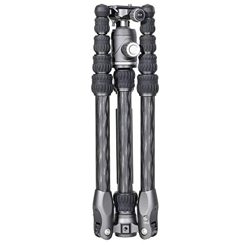 Benro Rhino Carbon Fiber Zero Series Tripod/Monopod With Vx20 Ballhead, 5 Leg Sections, Twist Leg Locks, Padded Carrying Case (Frhn05Cvx20) #TOP1