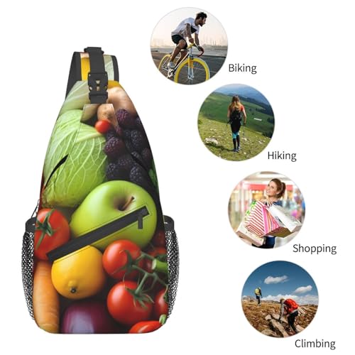 Mochila Sling Bag Negra Casual para Uso Diario miniatura 5