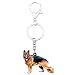 NEWEI Acryl-Hunde-Schlüsselanhänger, Schlüsselanhänger für Frauen, Mädchen, süße Hunde-Schlüsselanhänger, Gifs (Deutscher Schäferhund)
