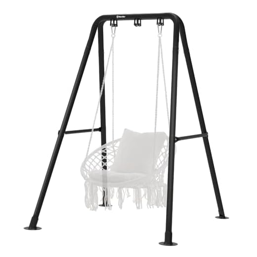 G TALECO GEAR Hammock Chair Stand,Heavy-Duty Steel Hammock Stand,300LBS Multi-Use Swing Stand for Outdoor Indoor，Hammock Chair not Include