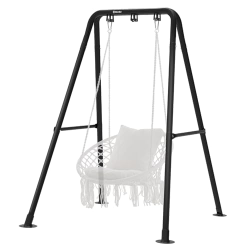 G TALECO GEAR Hammock Chair Stand,Heavy-Duty Steel 300LBS Multi-Use Hammock Stand for Outdoor Indoor, Swing Chair not Include (Black) by G TALECO GEAR - Used condition - US$80.47
