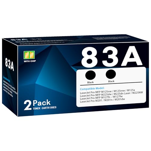 Image of 83A Toner Cartridge Black 2-Pack , Compatible with 83A 83X M201dw Toner