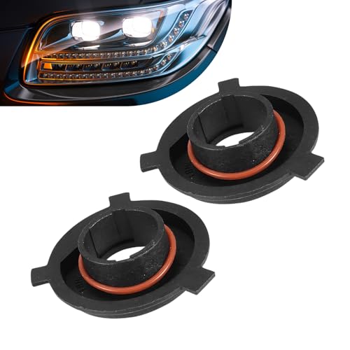 Ypoyney 2 PCS H4 Car LED Light Bulb Retainers, Nylon Anti-vibration Snap-on Bulb Socket Retainer Holder, Blade Base Bulbs Sockets Retainer Holder, Universal Accessory Adapter for Most Cars (Black)