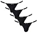 YKC Men Briefs Low Rise Ice Silk Sexy String Bikini Briefs Underwear 4Pack