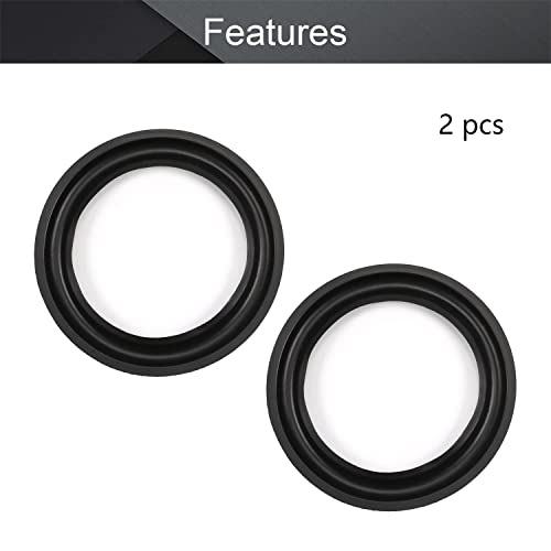 Fielect 6.5inch/163mm Speaker Foam Edge Surround Rings Replacement Part for Speaker Repair or DIY 2pcs by Fielect - Image 3