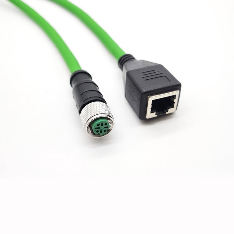 Cable Industrial Ethernet M12 4 Pin a RJ45 1 Metro miniatura 3
