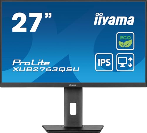 Iiyama Prolite XUB2763QSU-B1 27 Zoll IPS Monitor mit QHD Auflösung