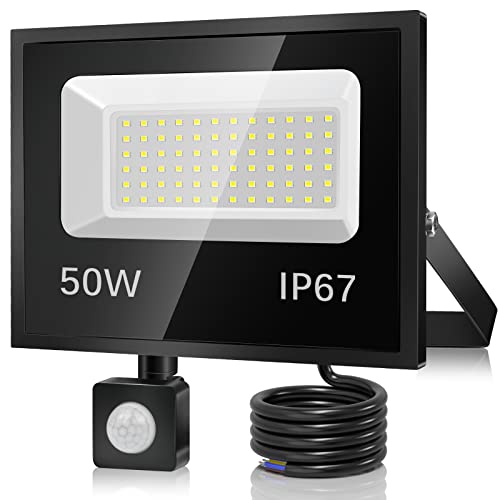 Projecteur LED De Sécurité Extérieur 42W - 3600 Lumens, Détecteur De Mouvement, 3 Têtes Réglables, Télécommande, étanche IP66 - Pour Jardin, Cour, Garage