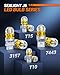 SEALIGHT 194 LED Light Bulb Amber Yellow 168 T10 W5W 2825 Super Bright 360° LED Replacement Bulbs 3020SMD for License Plate Light, Dome Light, Map Light, Courtesy Light, Side Marker Lights, Pack of 6