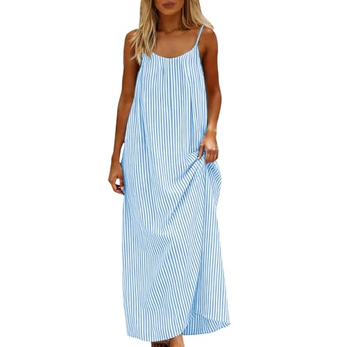 Robe Bohème Chic à Bretelles Spaghetti | Robe Décontractée Dos Nu - 4