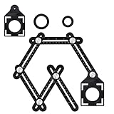 regla herramienta definicion Durable: la regla de medición de múltiples ángulos está hecha de un metal de aleación de aluminio extremadamente resistente y liviano, incluidos los pernos. Es más duradero y resistente, no se romperá por doblarse o oxidarse. Puede satisfacer toda la demanda de su hogar o proyecto profesional.