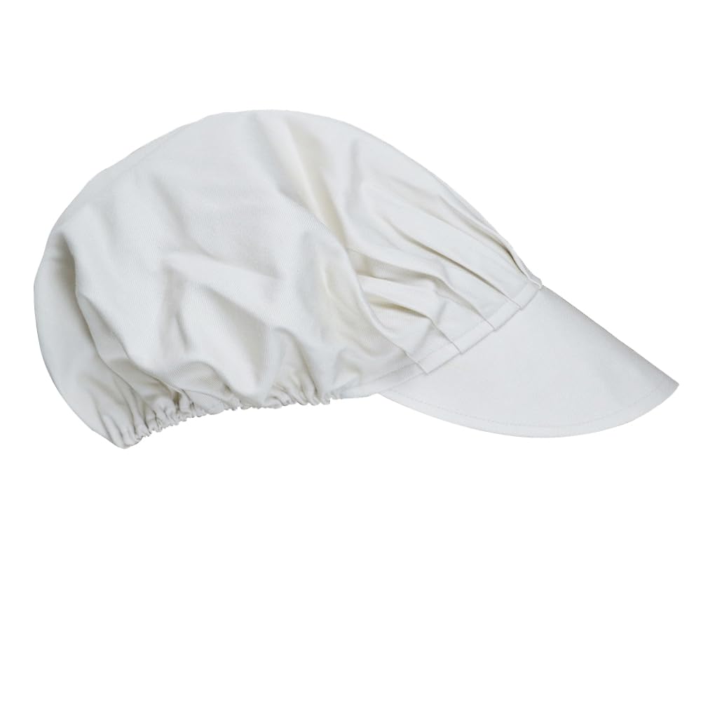 P-H Chef Mesh Hat Professional Chef cataring Skull Cap Uniform restaurent Snood Hat Cooking hat (Polycotton, White)