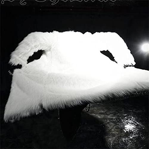 Men's Winter Faux Fur Coats Thicker Long Jackets Warm Overcoat Plain Open Front Furry Wool Outwear Cardigan 20254