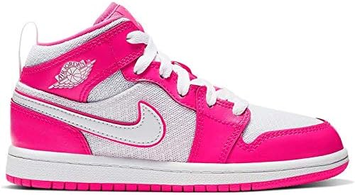 Amazon.com: Jordan 640737-611: Zapatillas Hyper Pink/White/White 1 Mid (PS)  para niños pequeños (8.2 ft) : Ropa, Zapatos y Joyería