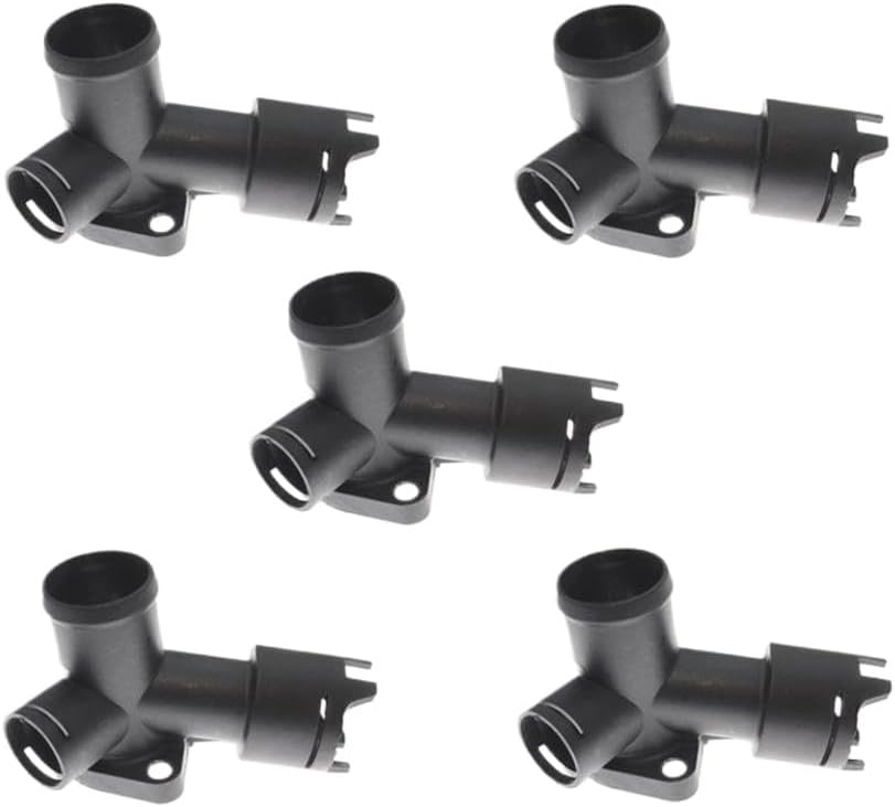 1/2/5 3.6L Engine Coolant Hose Connector Flange 03H121133 Compatible With R36 CC 2006 2007 2008 2009 2010 2011 2012 2013 2014 2015 2016 Universal Fit Aftermarket Replacement Part(2 PCS)
