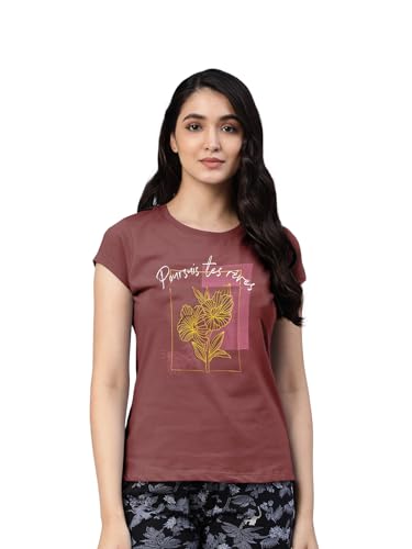 Image of Lyra Women's Cotton Regular Fit T-Shirt