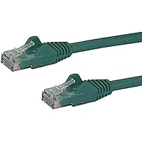 StarTech.com Cavo di rete CAT 6, Cavo Patch Ethernet RJ45 UTP verde da 10m antigroviglio