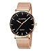 Produktbild 2020 Ultra flach Herren Damen Uhren Armbanduhr 40mm mit Mesh Armband Uhrenarmband 08 EEinstellbar(Touch Lampe mit Uhr Herren Uhr großes zifferblatt 1 Euro Artikel ohne)