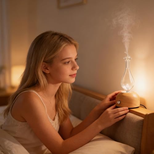 Diffuseur d'huiles essentielles sans eau pour chambre à coucher apaisante