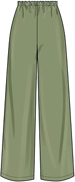 New Look UN6781A Easy to Make Misses Loose-fitting Top and Semi-fitted Pull-on Pants Sewing Pattern Packet, Design Code N6781, Sizes 10-12-14-16-18-20-22, Multicolor