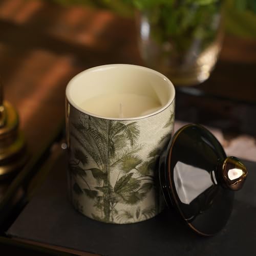 Image of Pure Home + Living Black Neroli Jasmine Palmier Candle Jar for Gift & Decoration|Wax Candles for Gifting | Non-Toxic Long-Lasting Aroma Candles | Fragrance Candles for Home (Pack of 1)