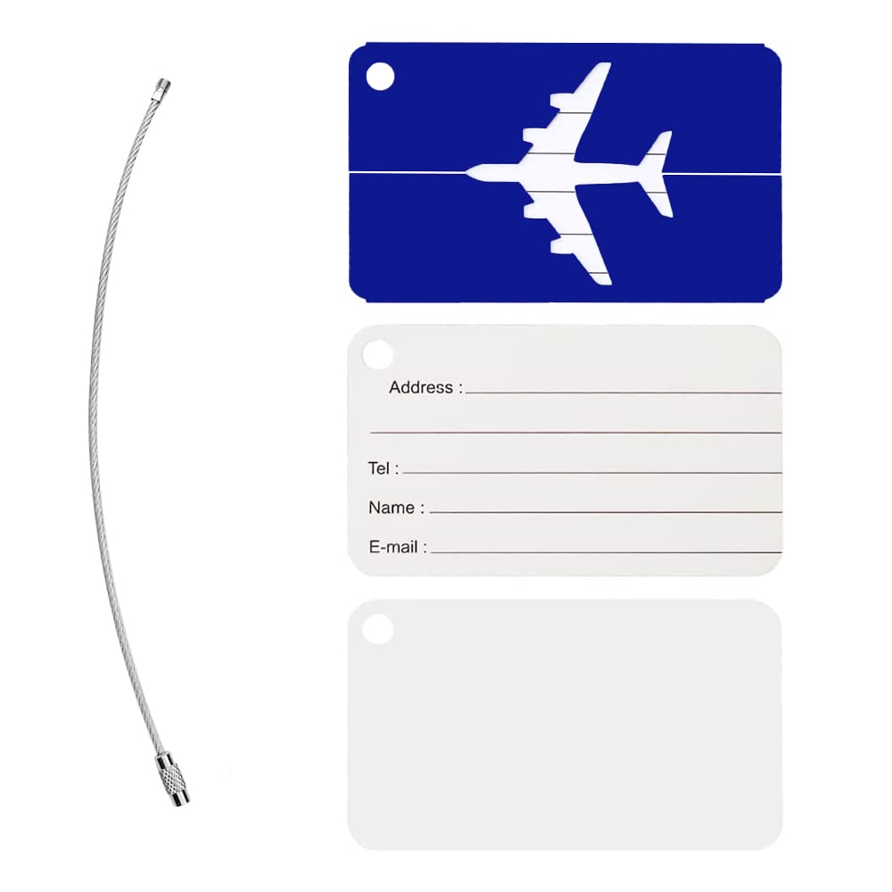 Cinghie Per Valigie A Sgancio Rapido - Confezione Da 2, Regolabili, Con Etichette Per Bagaglio Aereo - Foto 4