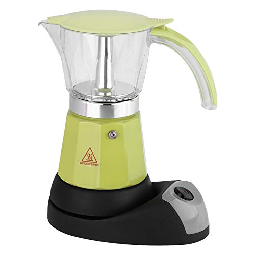 300ml/6 Tazas 480W Olla Moka Eléctrica Estufa de Cocina Desmontable Cafetera, Cafetera Transparente de Gran Capacidad… - Imagen 8