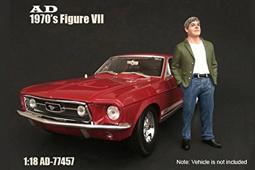 American Diorama 70s Style Figure - VII, 77457 - 1/18 Scale Accessory for Diecast Cars