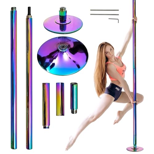 45mm Fitness Dance Pole – Static & Spinnings Modes, Heavy-Duty