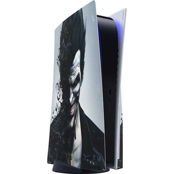 Skinit Decal Gaming Skin Compatible with PS5 Console - Officially Licensed DC Comics Arkham Origins Joker Arkham Design