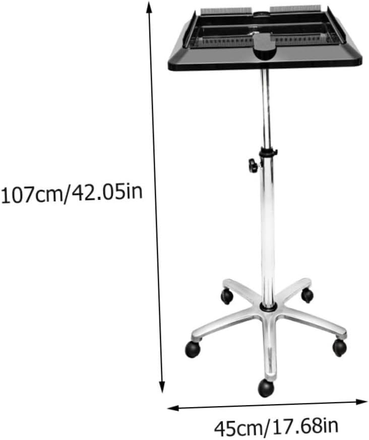 GALPADA Hair Extension Tool Holder Hair Extension Tray Barber Shop Cart Dyeing Bowl Bracket 360° Rotating Pulley