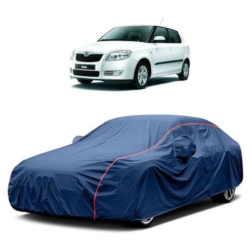 Image of Heavy-Duty Car Cover for Compatible with Skoda Fabia (1999 to 2025 All Models) Deluxe Car Protection Cover ? Waterproof & UV-Resistant All-Season Exterior Protection