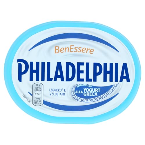 Philadelphia Yogurt Greco, Latticino Leggero e Vellutato, preparato con Yogurt alla Greca, Vaschetta 175 g