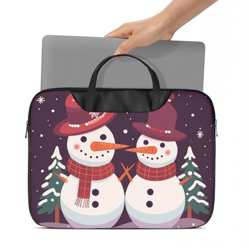 Bolso para portátil impermeable de 17 pulgadas Snowman in The Snow miniatura 6