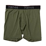 [ヘインズ] アンダーパンツ 抗菌防臭 1P コンフォートフレックスフィットトータルサポートポーチ ボクサーブリーフ HM6EW101 メンズ アーミーグリーン