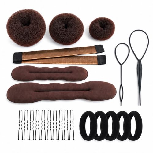 Asltw Donut Hair Bun Maker Set, 38-Piece Styling...