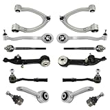 ALADICHE Upper Lower Control Arm with Ball Joints Tie Rod End Sway Bar Link Compatible with 2000-2006 Mercedes S Class W220 S350 S430 S500 S600 S55 AMG (14 Pcs)