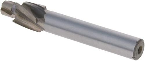 Miniatura 2 de Utoolmart Molino de extremo de avellanado, molinos de extremo de avellanados de vástago recto de acero de alta velocidad M6.2 de alta velocidad de 4