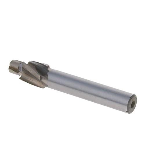 Miniatura 2 de Utoolmart Molino de extremo de avellanado, molinos de extremo de avellanados de vástago recto de acero de alta velocidad M6.2 de alta velocidad de 4