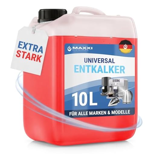 10 Liter Maxxi Clean Universal Entkalker für Ihren Kaffeevollautomaten inkl Ausgießer| Für alle bekannten Marken geeignet | Kalklöser für extra gründliche Reinigung
