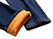 GUNLIRE Men's Thermal Fleece Lined Winter Thicken Warm Slim Fit Stretch Washed Jeans Pants,Dark Blue,30