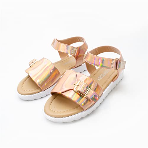 Children Thick Sole Gradient Sandals Fashion Soft Beach Shoes Little Girls Sandals Sandals Baby Girls Sandals Size 5 (Rose Gold, 4-4.5 Years Little Child)2